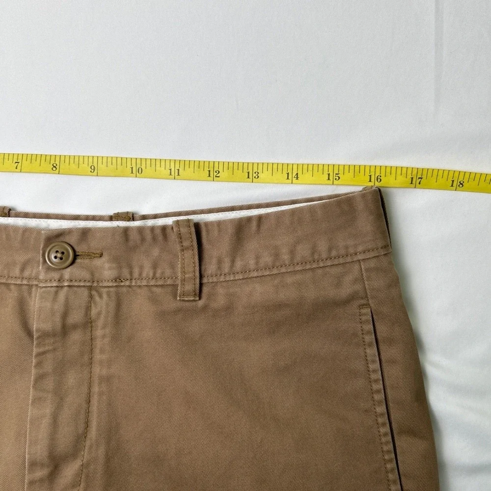 J.Crew Mens Essential Urban Slim Fit Khaki Chino Pants Size 32x34 Brown Office
